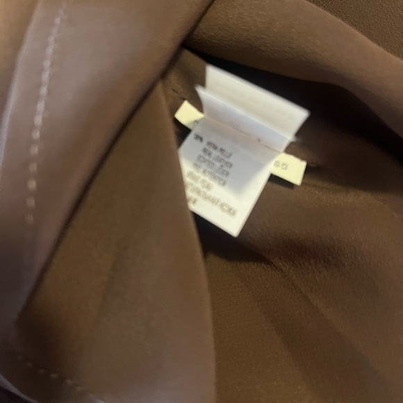 NWT Brunello Cucinelli Rich Brown Italian Leather Suede Shirt Size 40 Women’s - Picture 9 of 13